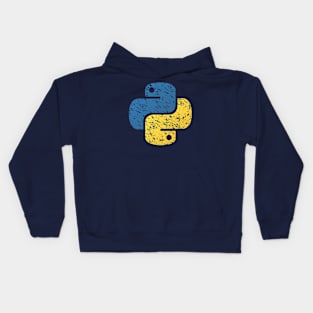 Phyton Programming Vintage Logo Kids Hoodie